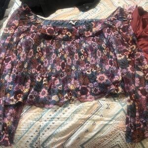 LC Lauren Conrad Floral Top